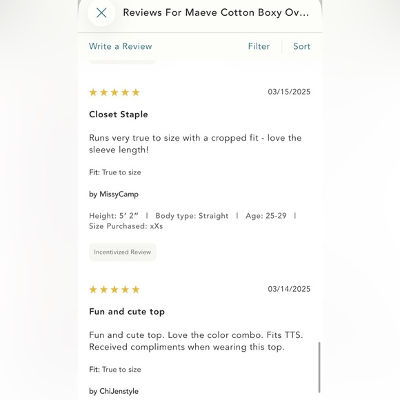 NWT new medium Anthropologie Maeve cotton boxy v-neck top tan yellow stripe - Picture 16 of 16